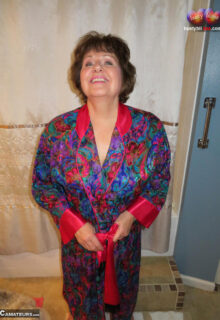 Busty Granny In Silk