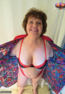 Busty Granny In Silk
