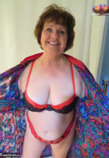 Busty Granny In Silk
