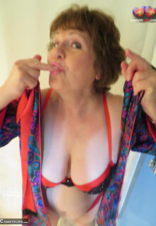 Busty Granny In Silk