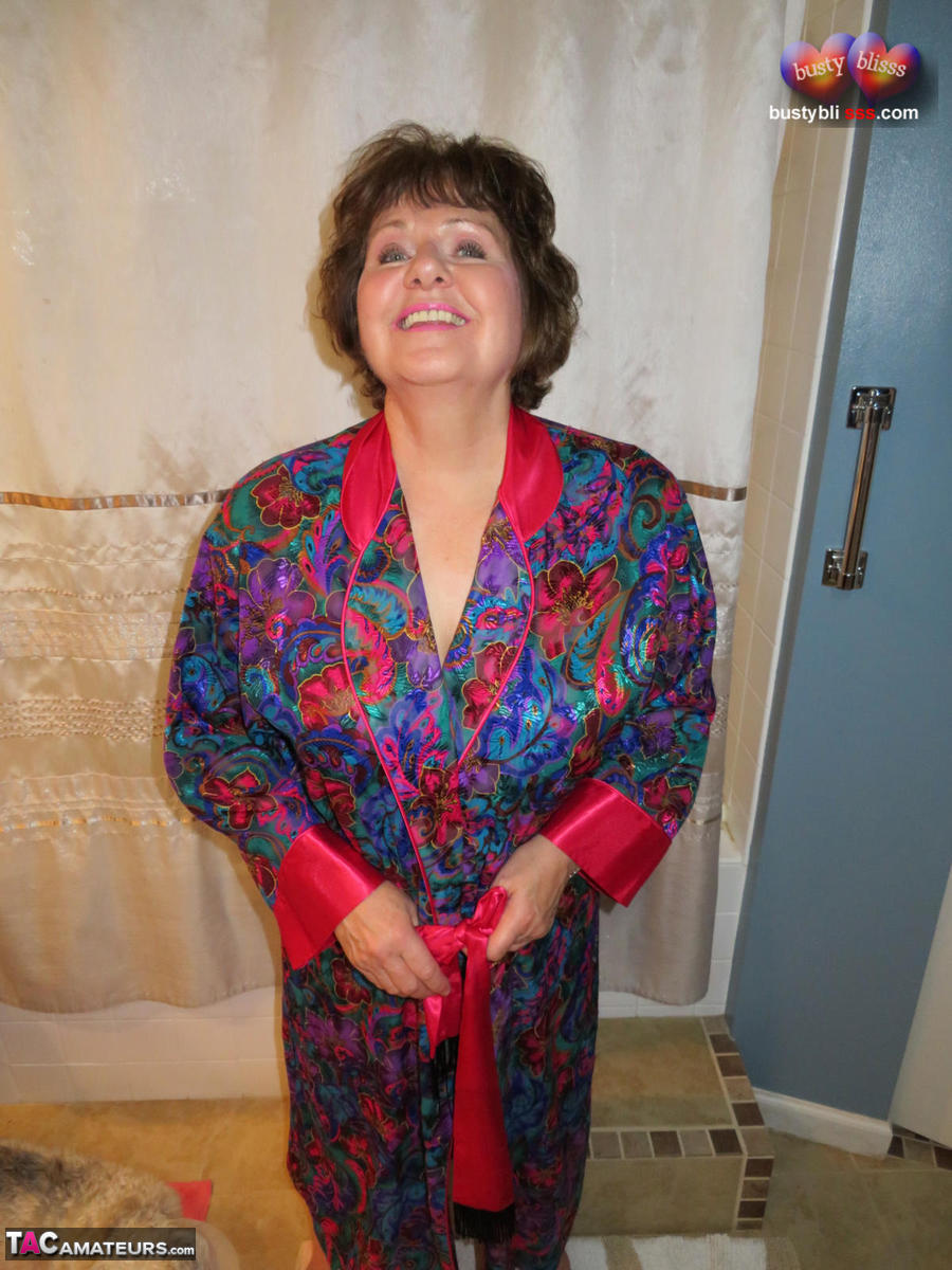 Busty Granny In Silk