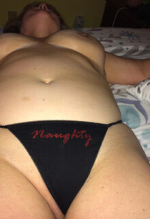 Naughty Pantied Busty Granny